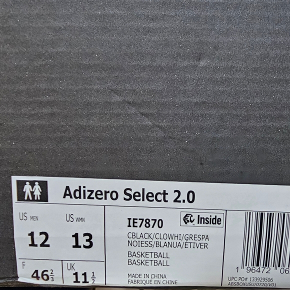 Adizero Select 2.0 Low Basketball Shoes - Picture 5 of 6